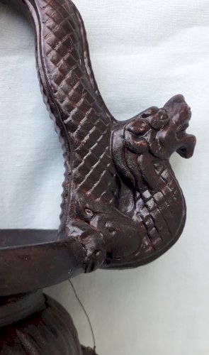 Bougeoir en terre cuite asiatique