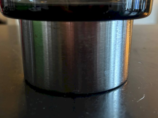 Bougeoir en verre fumé édition Boussu, 1970