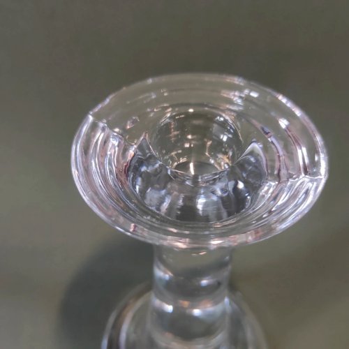 Bougeoir en verre vintage, parfait