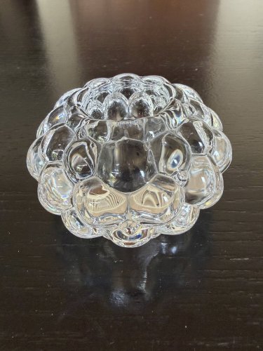 bougeoir photophore en cristal Orrefors Sweden