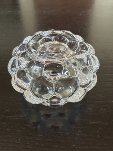 bougeoir photophore en cristal Orrefors Sweden