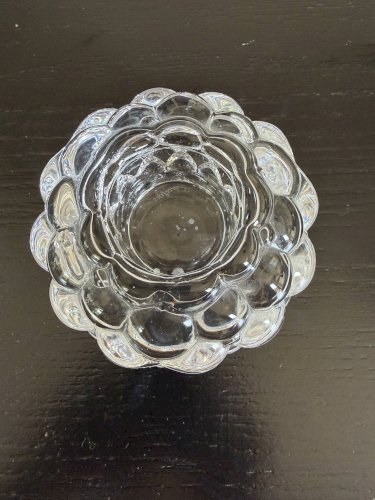 bougeoir photophore en cristal Orrefors Sweden