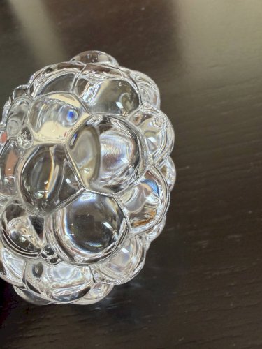 bougeoir photophore en cristal Orrefors Sweden