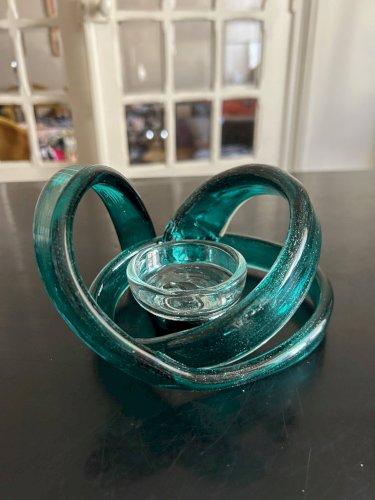 bougeoir ruban de verre