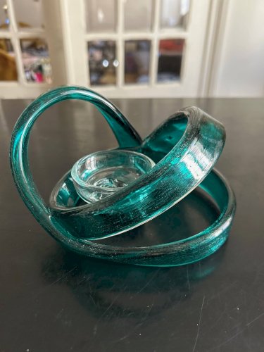 bougeoir ruban de verre