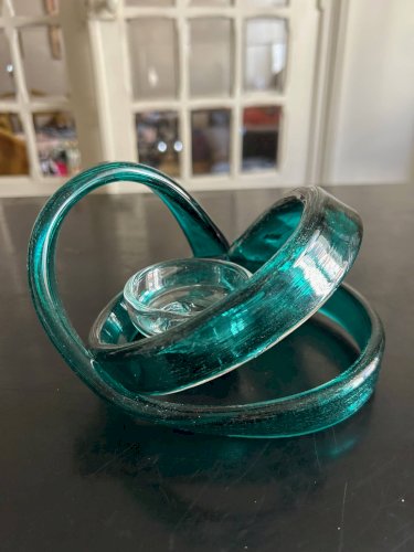 bougeoir ruban de verre