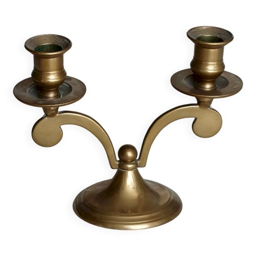 Bougeoir vintage en laiton