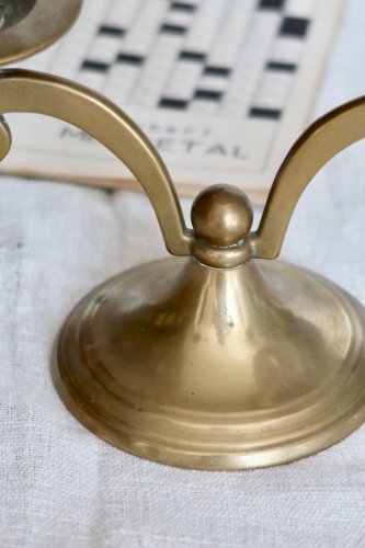 Bougeoir vintage en laiton