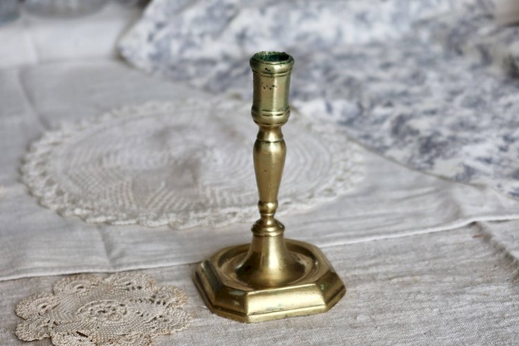 Bougeoir vintage en laiton