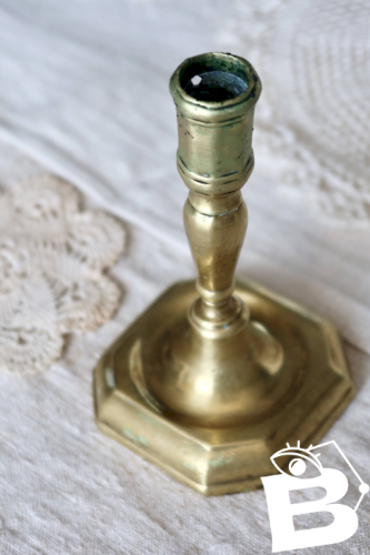 Bougeoir vintage en laiton