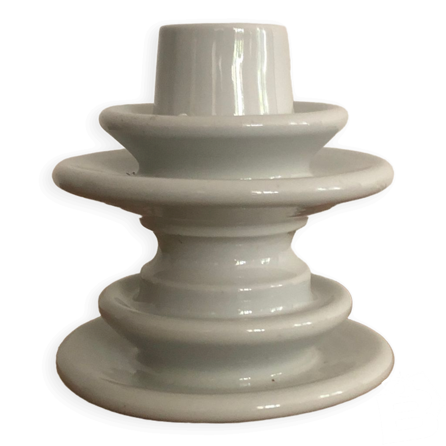 Lot De 2 Bougeoirs LAAB Tamu En Céramique Raku Noir Et Vert, De Style Japonais Moderne