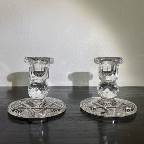 Bougeoirs en cristal