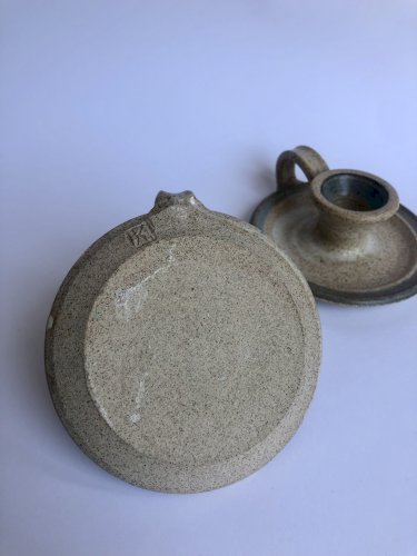 Bougeoirs en grès artisanales 