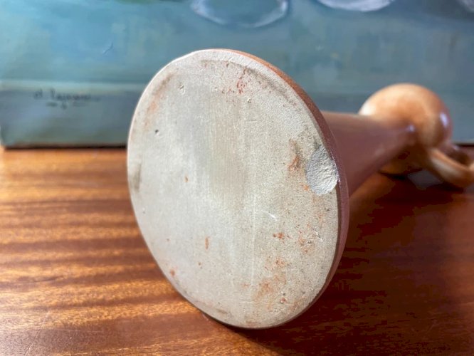 Bougeoirs en grès vintage