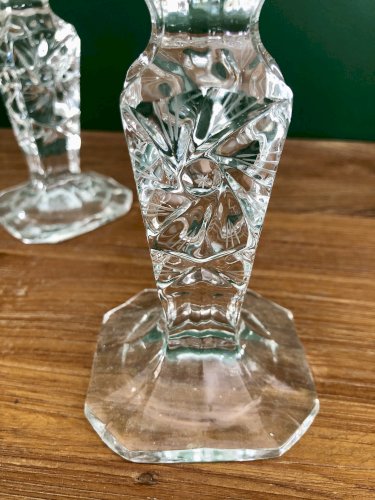 Bougeoirs socles carrés 