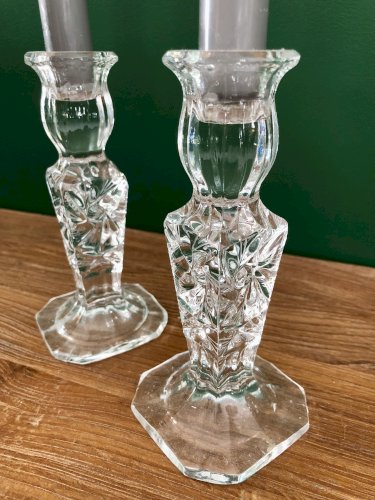 Bougeoirs socles carrés 