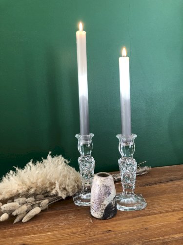 Bougeoirs socles carrés 