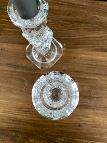 Bougeoirs socles carrés 