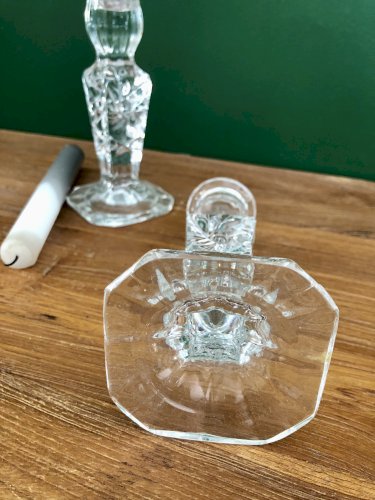 Bougeoirs socles carrés 