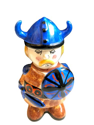 bouteille à liqueur céramique Italy viking vintage humour San Marino Saint Marin