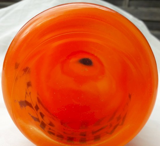 Bouteille à whisky orange