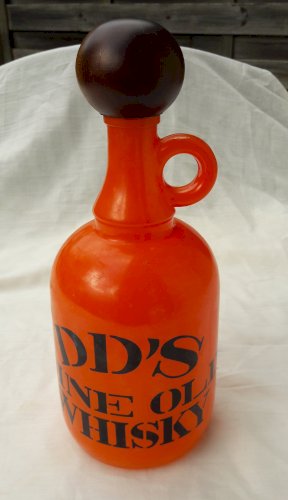 Bouteille à whisky orange