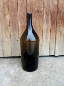 Bouteille ancienne en verre soufflée 