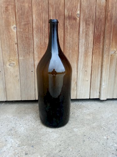 Bouteille ancienne en verre soufflée 