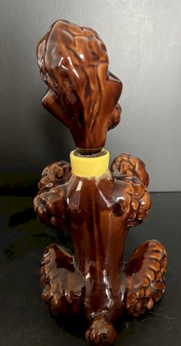 bouteille carafe céramique caniche kitch  A.FERLAY Vallauris vintage humour