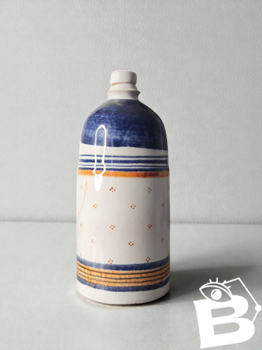 Bouteille en faïence Claude et Slavik Palley Années 70
