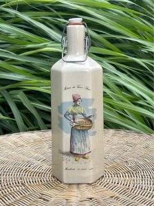 Vintage retro stoneware bottle "The Old Trades of Paris"