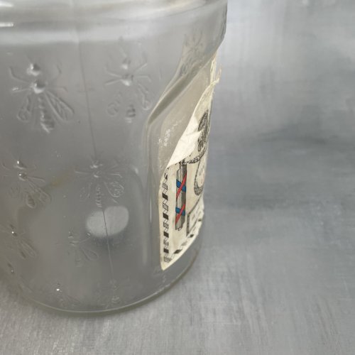 Bouteille flacon ancien 1 litre eau de Colögne du cöq Güerlaïn VIDE pour déco