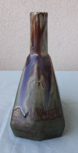 Bouteille flacon soliflore grès