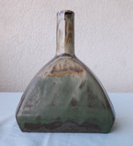 Bouteille flacon soliflore grès