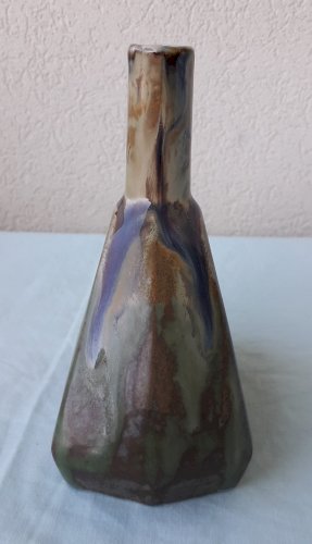 Bouteille flacon soliflore grès