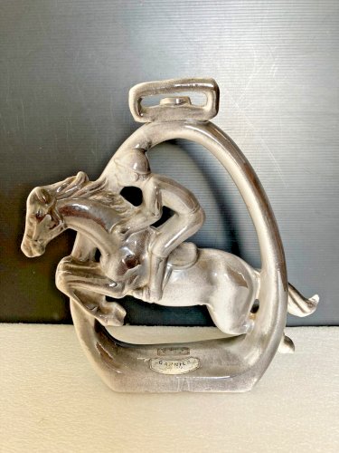 Bouteille Liqueur Garnier Enghien Paris Jockey Cheval vintage italie collection