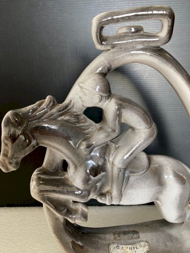 Bouteille Liqueur Garnier Enghien Paris Jockey Cheval vintage italie collection