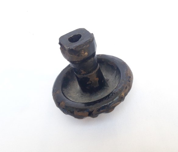 Bouton de porte ancien fonte ouvragée rosace