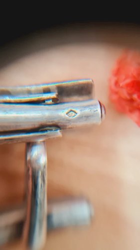 Boutons de manchette -en argent