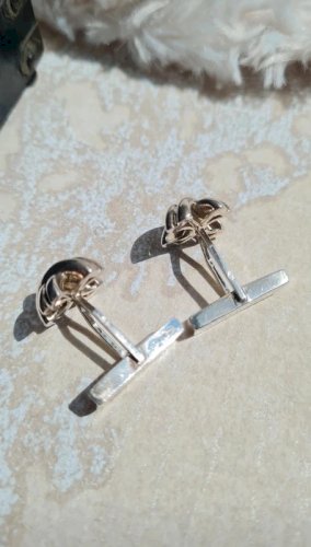 Boutons de manchette Tiffany & Co. 1992 en argent 925