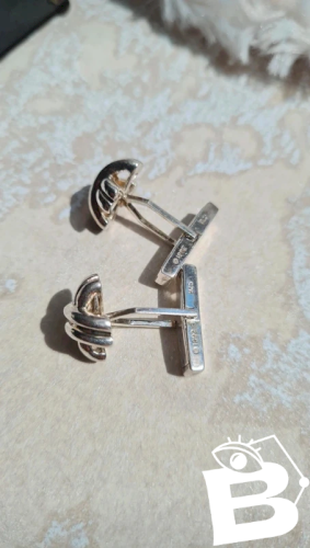 Boutons de manchette Tiffany & Co. 1992 en argent 925