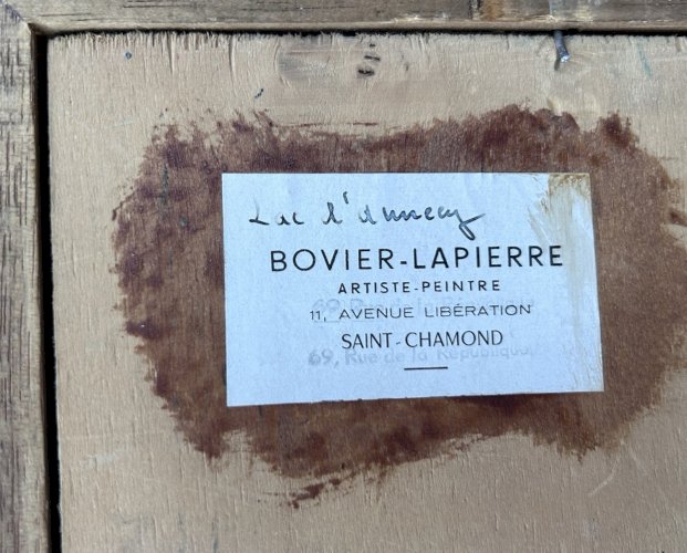 BOVIER-LAPIERRE Etienne HSP LAC D’ANNECY XXÈME PEINTURE DE MONTAGNE