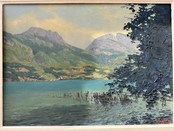 BOVIER-LAPIERRE Etienne HSP LAC D’ANNECY XXÈME PEINTURE DE MONTAGNE
