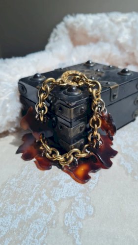 Bracelet Agatha vintage breloques petits chiens années 80