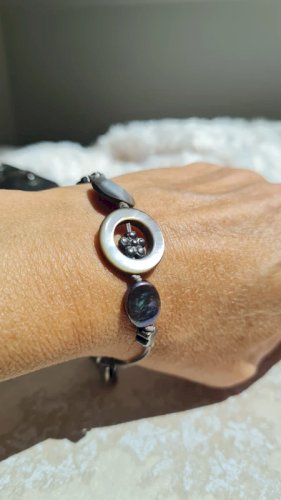 Bracelet ajustable avec nacre  GAS