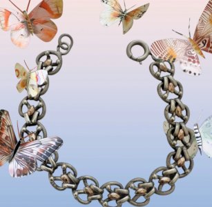 Bracelet ancien argent Massif vermeil unisexe 1900 Poinçon sanglier France