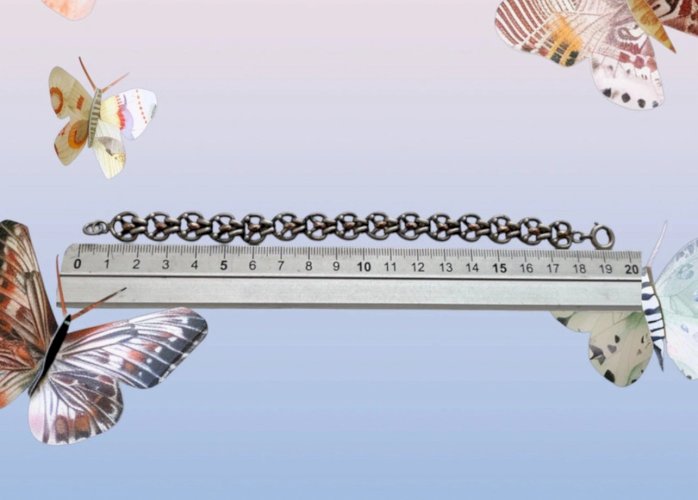 Bracelet ancien argent Massif vermeil unisexe 1900 Poinçon sanglier France