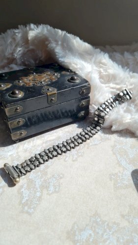 Bracelet ancien du Rajasthan en argent ethnique