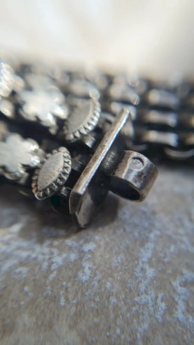 Bracelet ancien du Rajasthan en argent ethnique