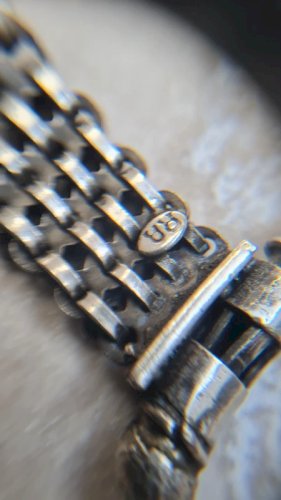 Bracelet ancien du Rajasthan en argent ethnique